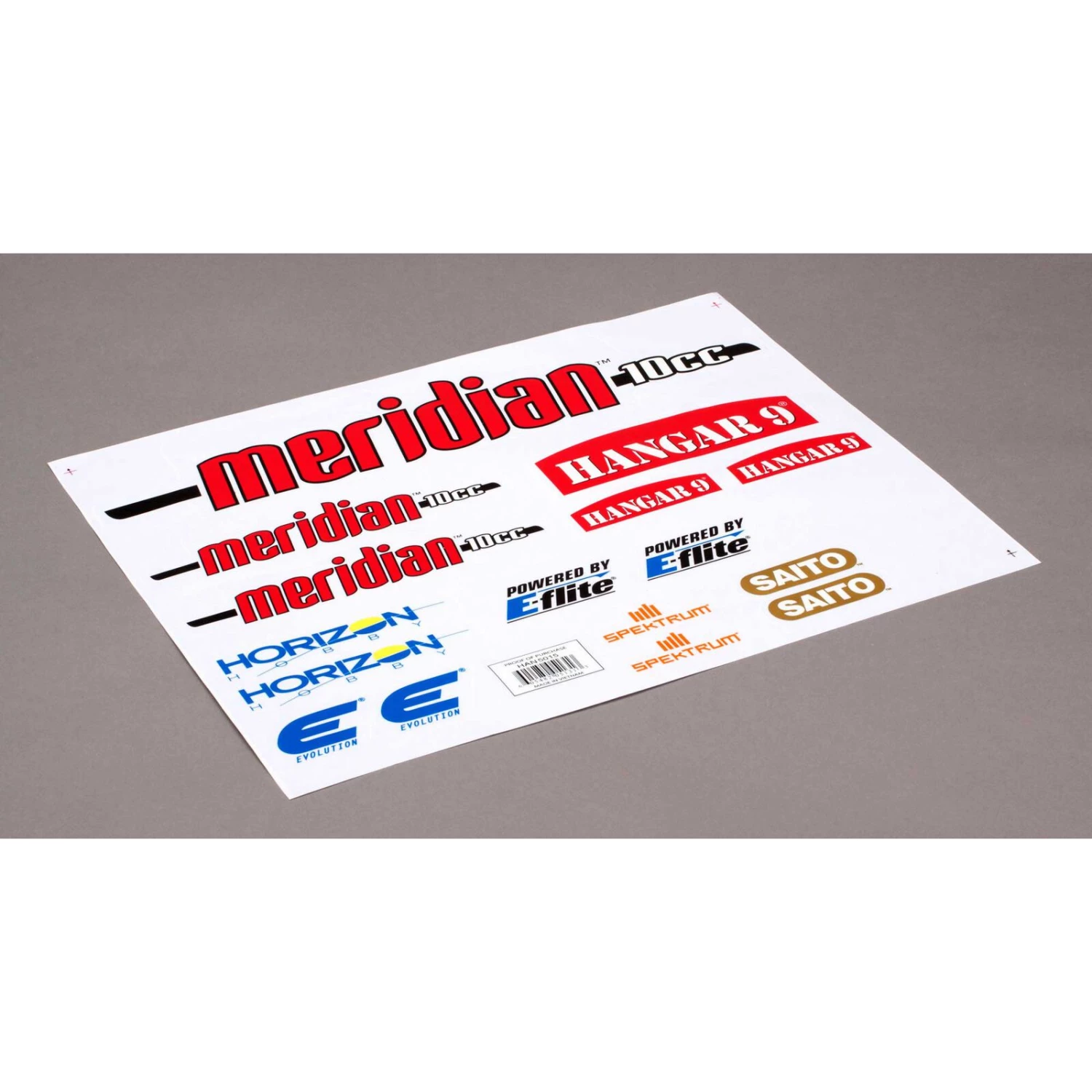 Hangar 9 Decal Sheet: Meridian 10cc
