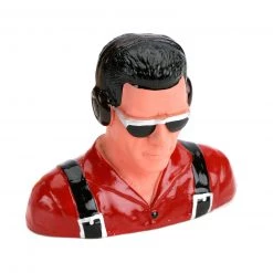 Hangar 9 1/5 Pilot, Civilian with Headphones & Sunglasses, Red